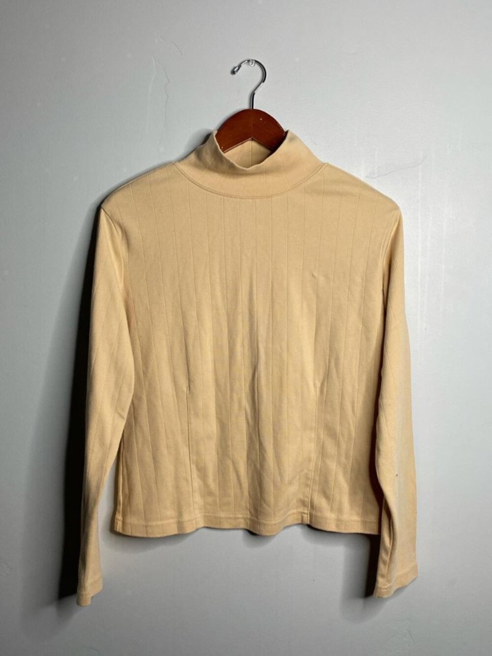 90s vintage cream, long sleeved blouse
